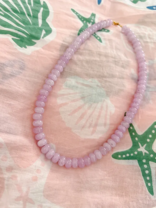 Purple Jade Beaded Necklace sold by Mermaid & Me