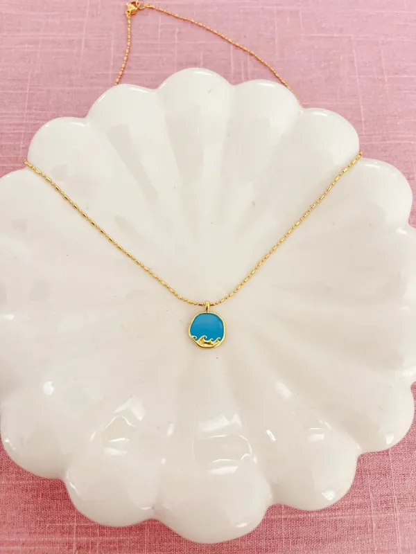 Blue Wave Necklace sold by Mermaid & Me