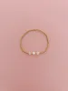 3 Horizontal Heart Shell Gold Filled Bracelet sold by Mermaid & Me