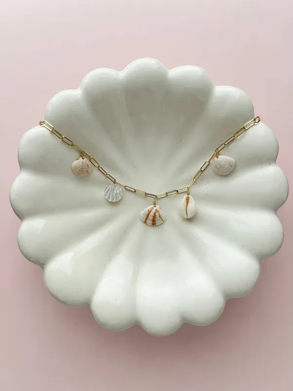 Clearwater Real Seashell Charm Necklace sold by Mermaid & Me