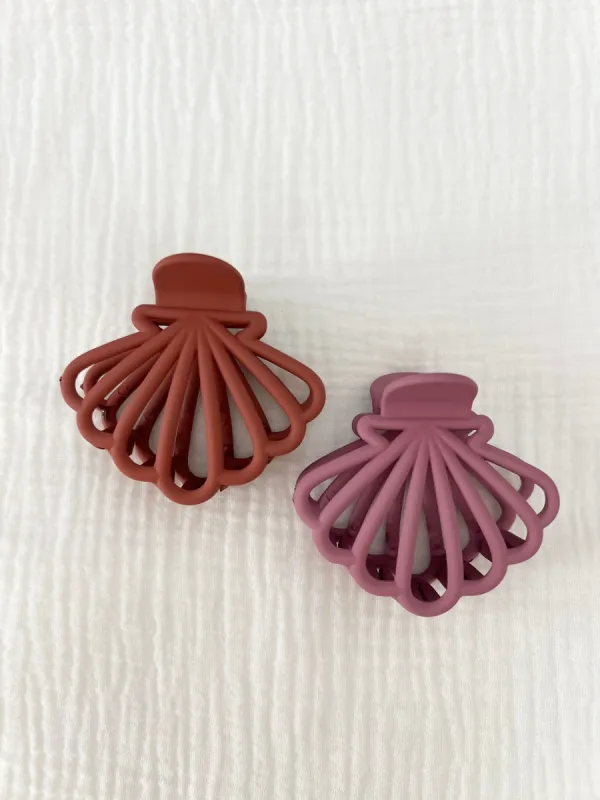 Matte Seashell Hair Claw Clip sold by Mermaid & Me