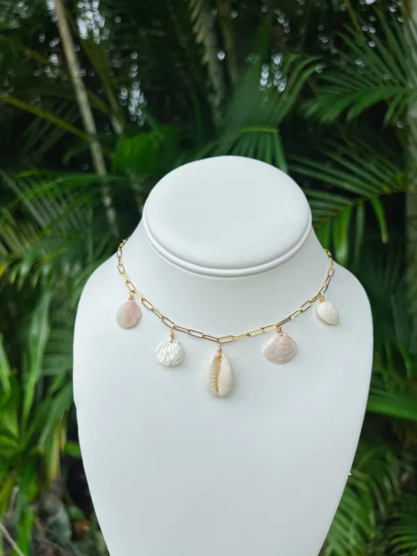 Lido Key Real Seashell Charm Necklace sold by Mermaid & Me
