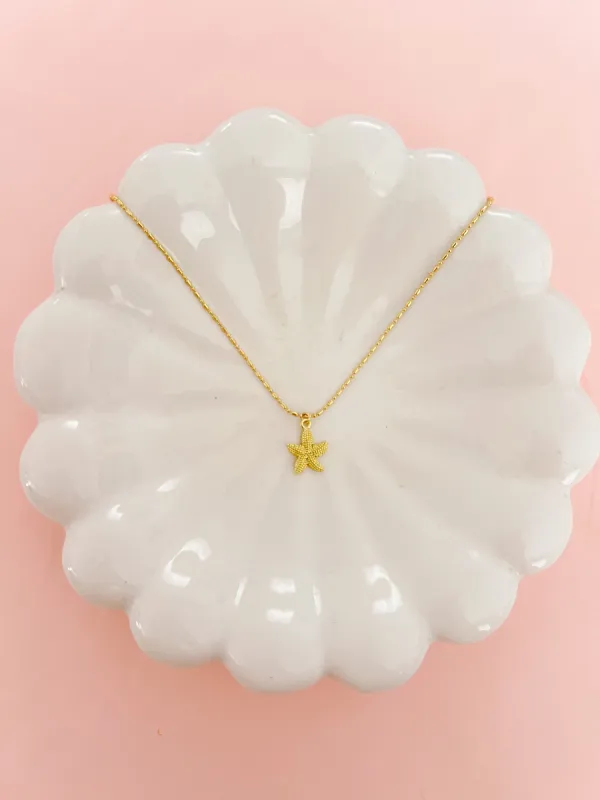 Small Sugar Starfish Necklace sold by Mermaid & Me