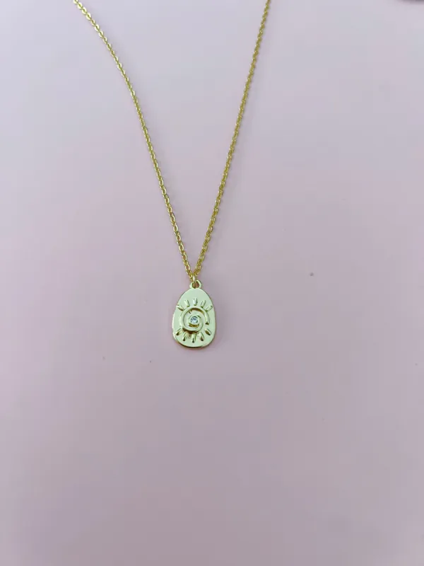 Gold Swirly Necklace sold by Mermaid & Me