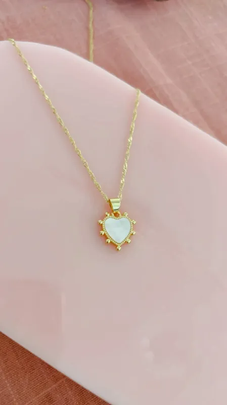 Dottie Heart Necklace sold by Mermaid & Me