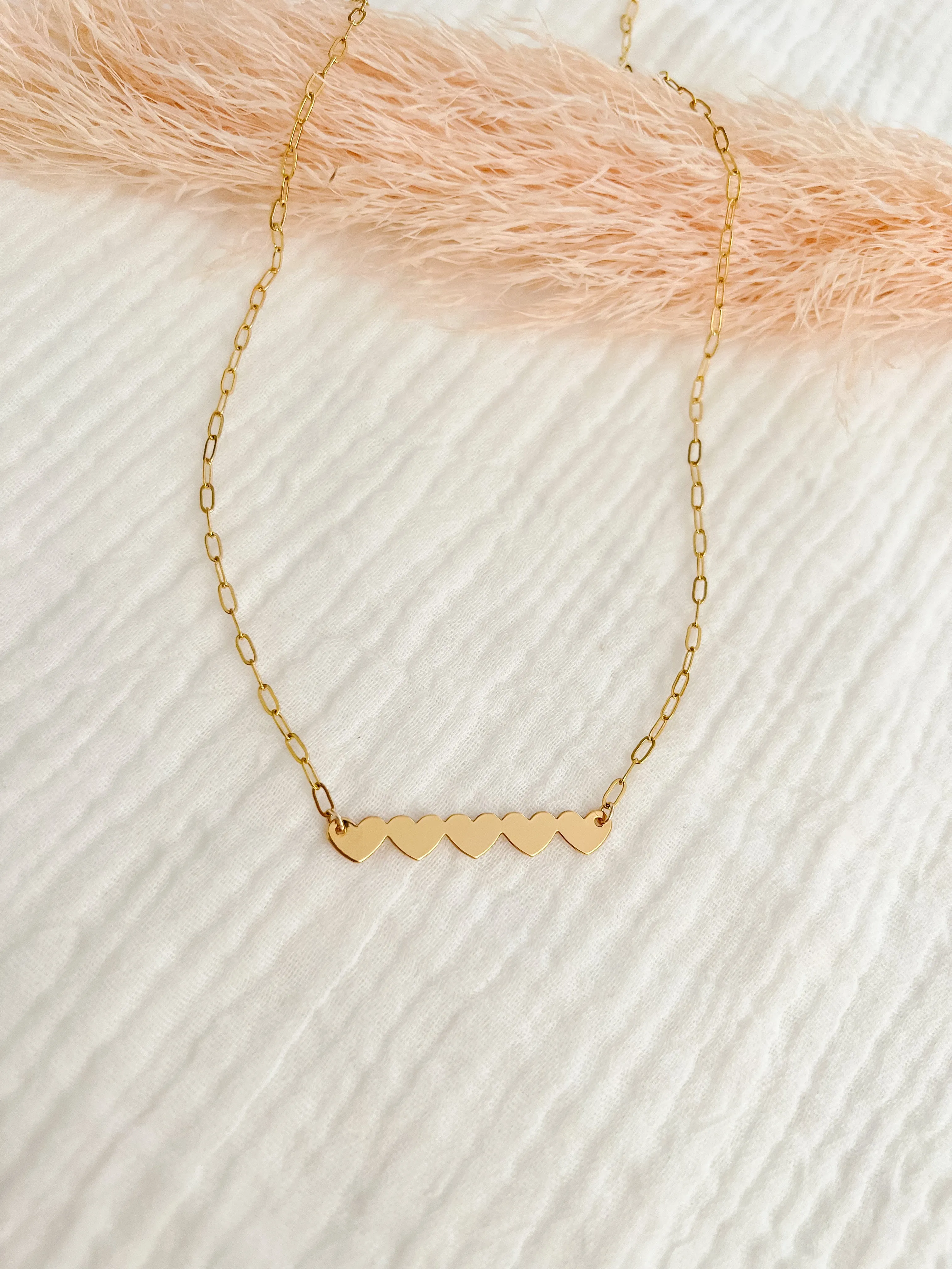 5 Hearts Necklace sold by Mermaid & Me product image thumbnail 2