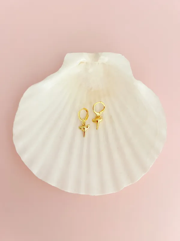 Shark Tooth Earrings sold by Mermaid & Me