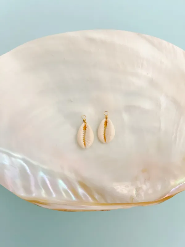 Cowrie Shell Earring Charms sold by Mermaid & Me