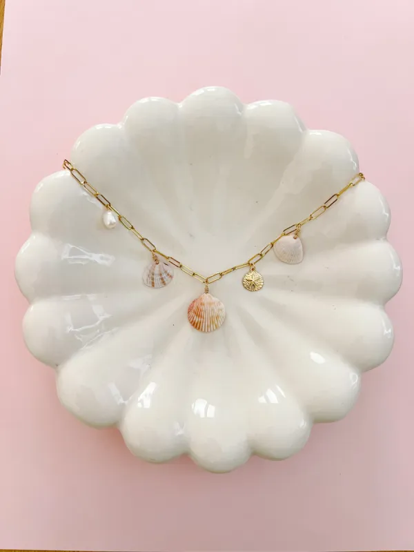 Panama City Real Seashell Charm Necklace sold by Mermaid & Me