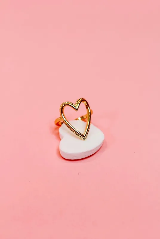 Sweet Heart Adjustable Ring sold by Mermaid & Me