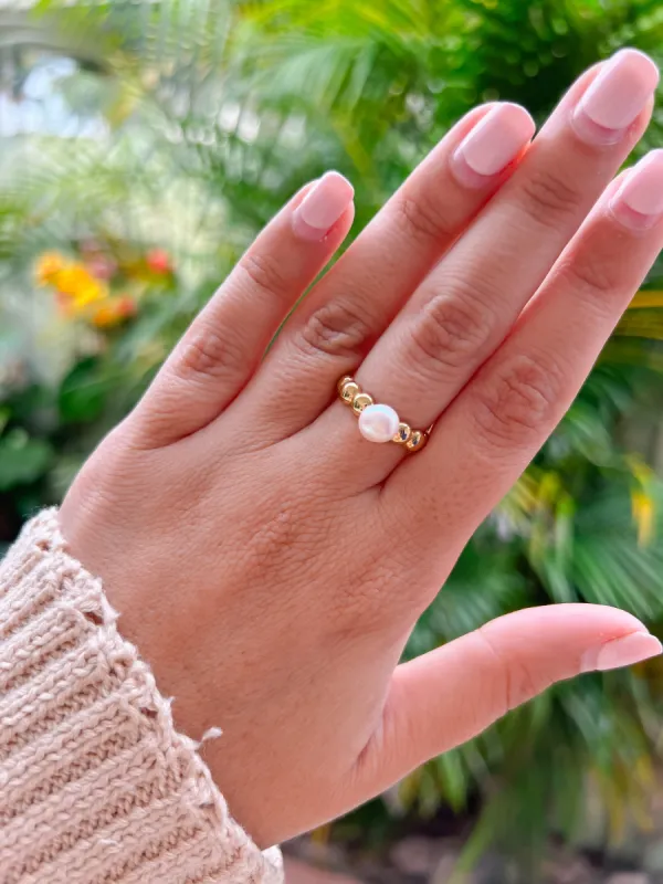 Pearl Bubble Ring sold by Mermaid & Me