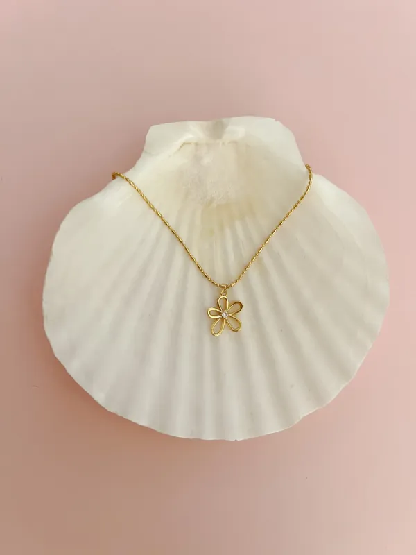 Girly Flower Necklace sold by Mermaid & Me