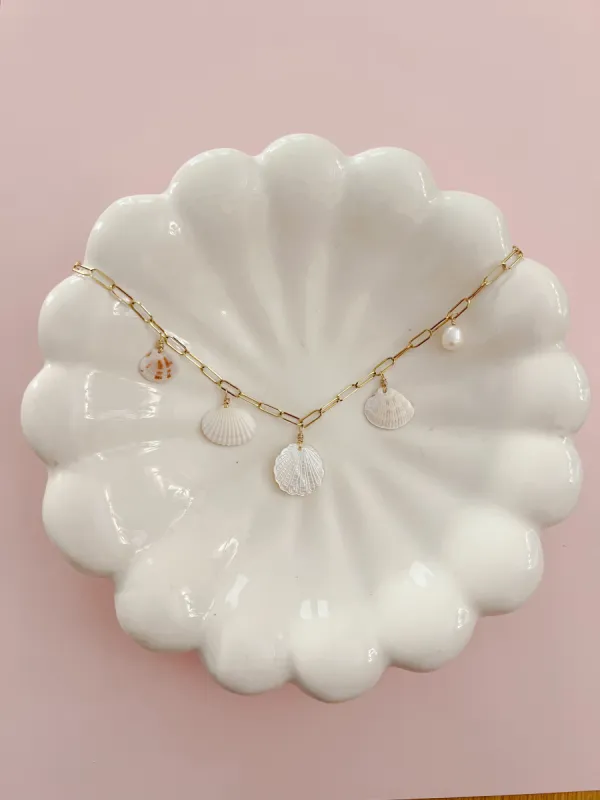 Atlantic Real Seashell Charm Necklace sold by Mermaid & Me