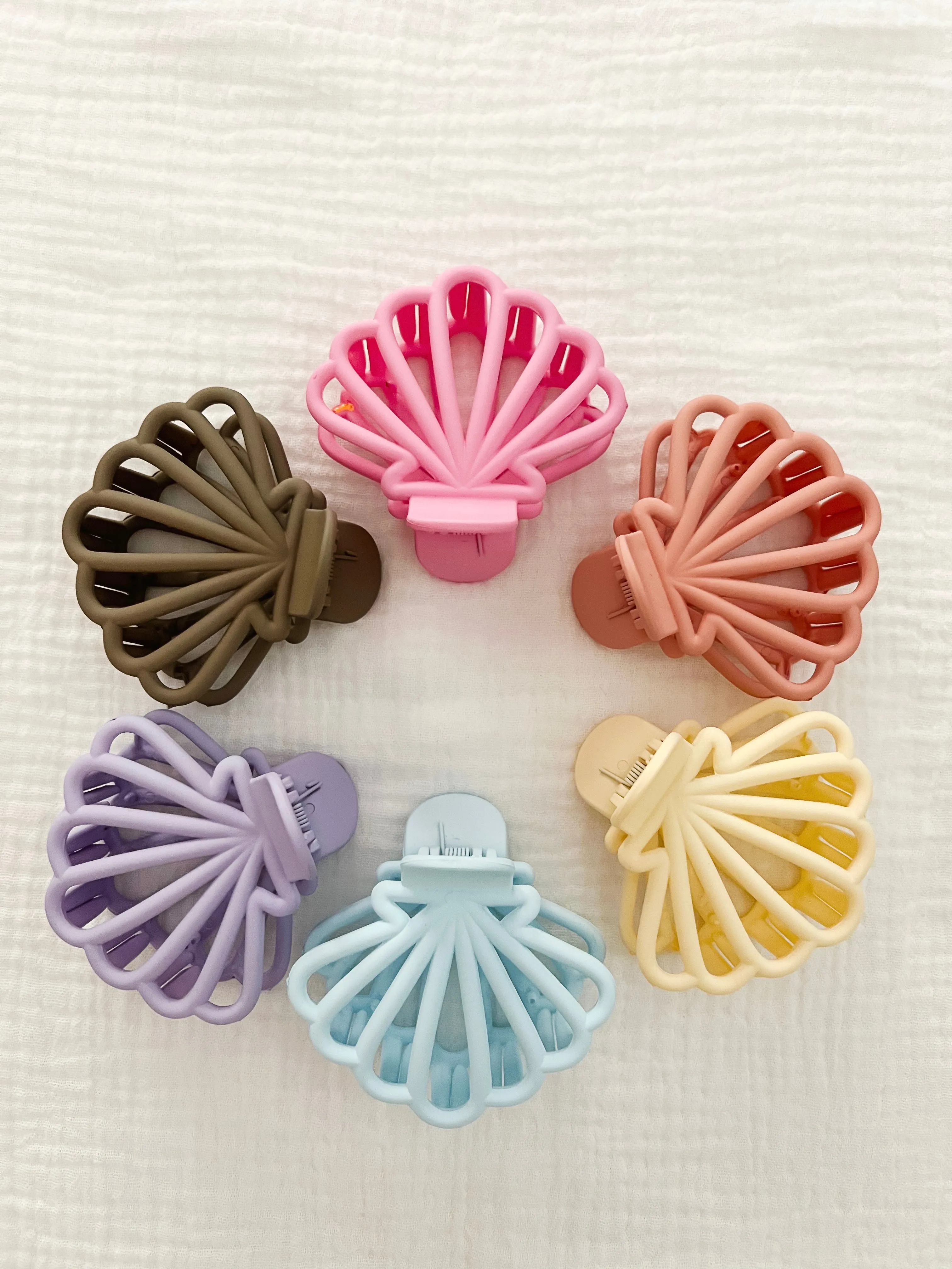 Matte Seashell Hair Clips sold by Mermaid & Me product image thumbnail 2