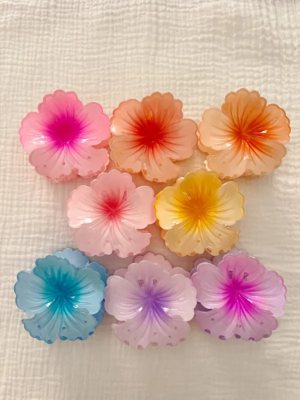 Hibiscus Hair Clips sold by Mermaid & Me