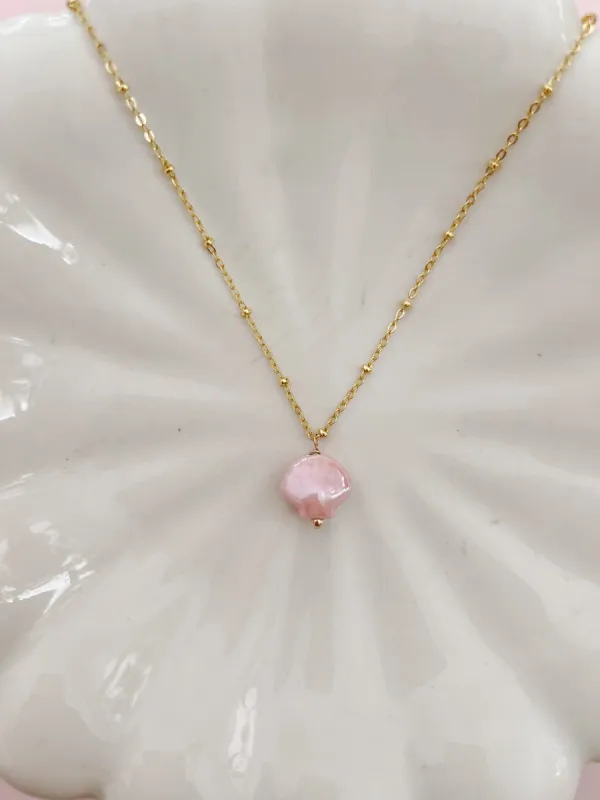 Pink Shell Necklace sold by Mermaid & Me