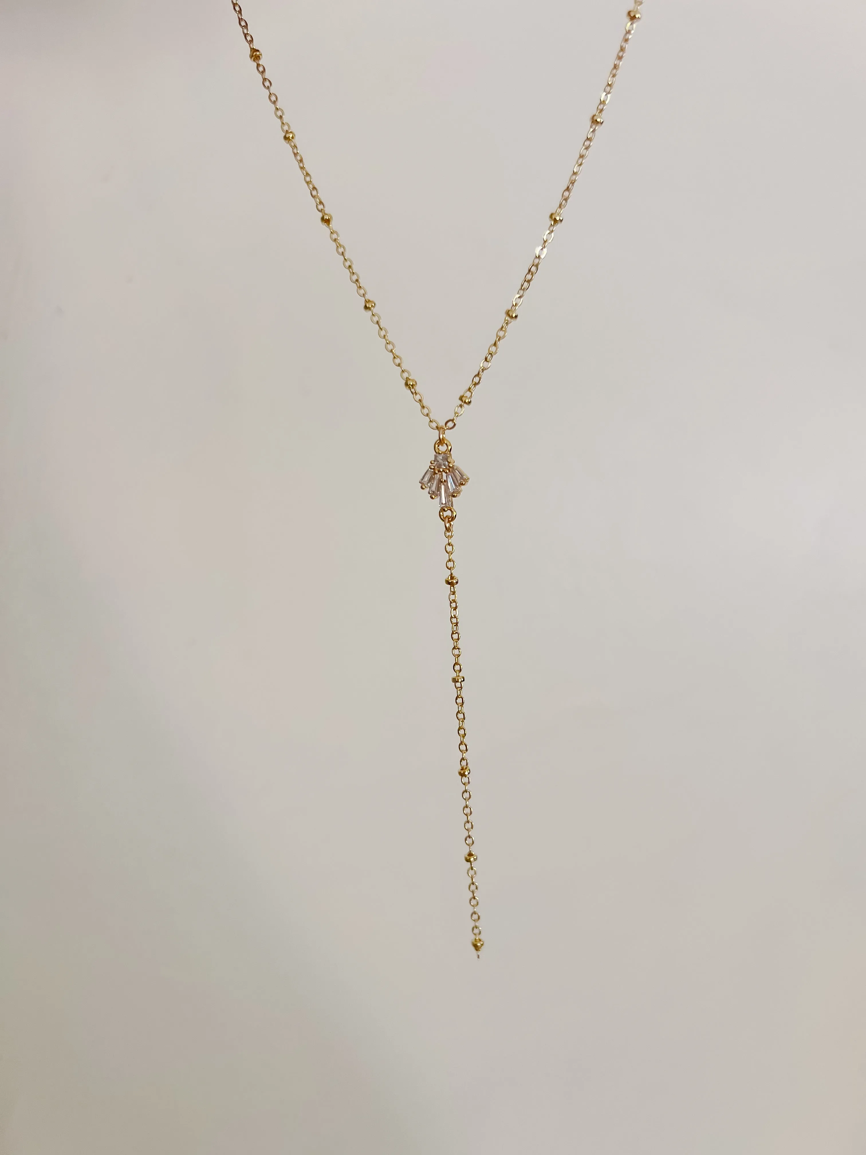 Lariat CZ Necklace sold by Mermaid & Me product image thumbnail 3