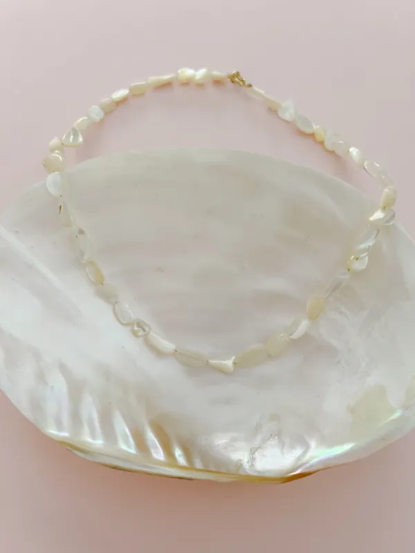 White Shell Necklace sold by Mermaid & Me