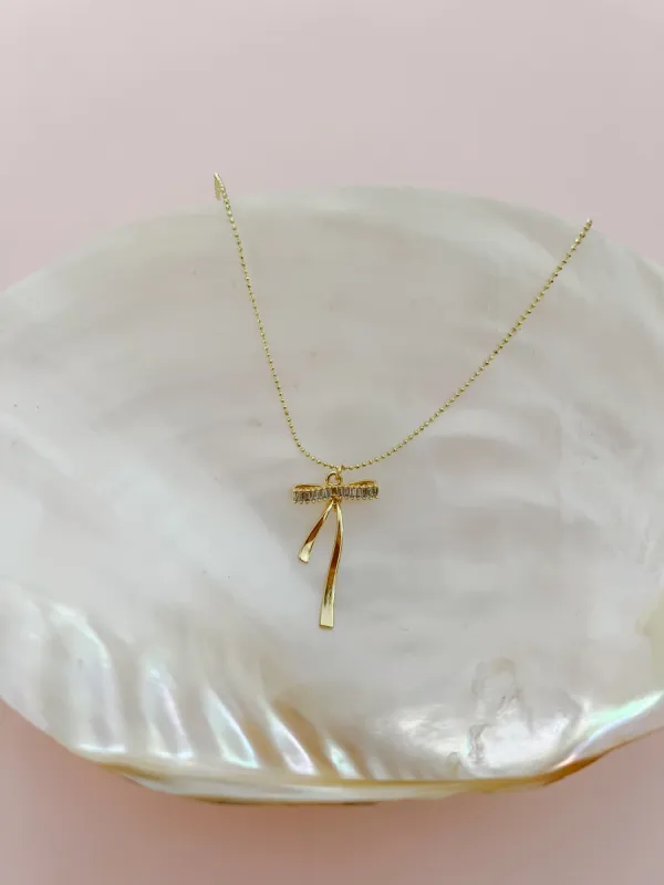 Bow Necklace sold by Mermaid & Me