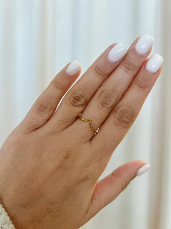 Chevron Gold Filled Ring sold by Mermaid & Me