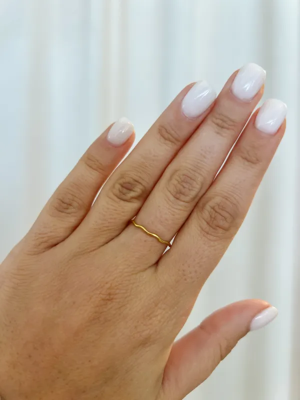Wavy Gold Filled Ring sold by Mermaid & Me