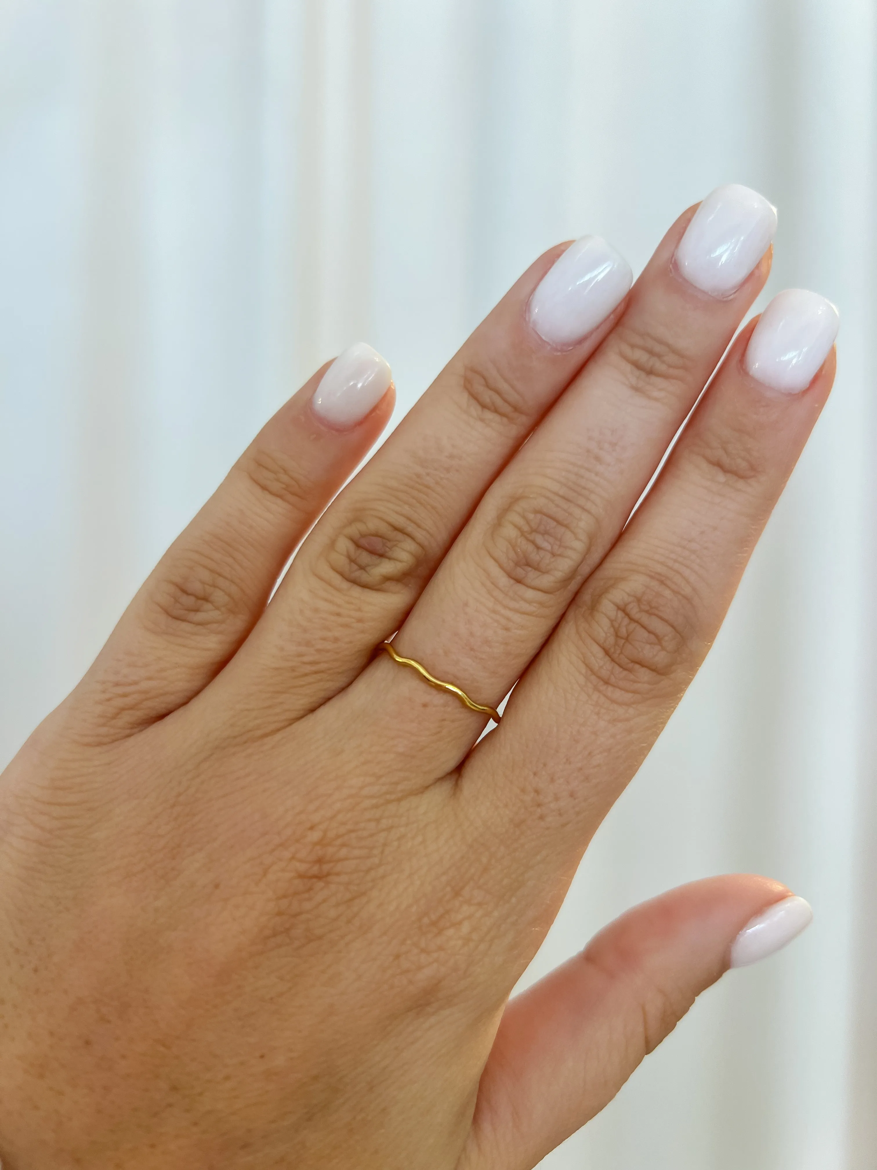 Wavy Gold Filled Ring sold by Mermaid & Me