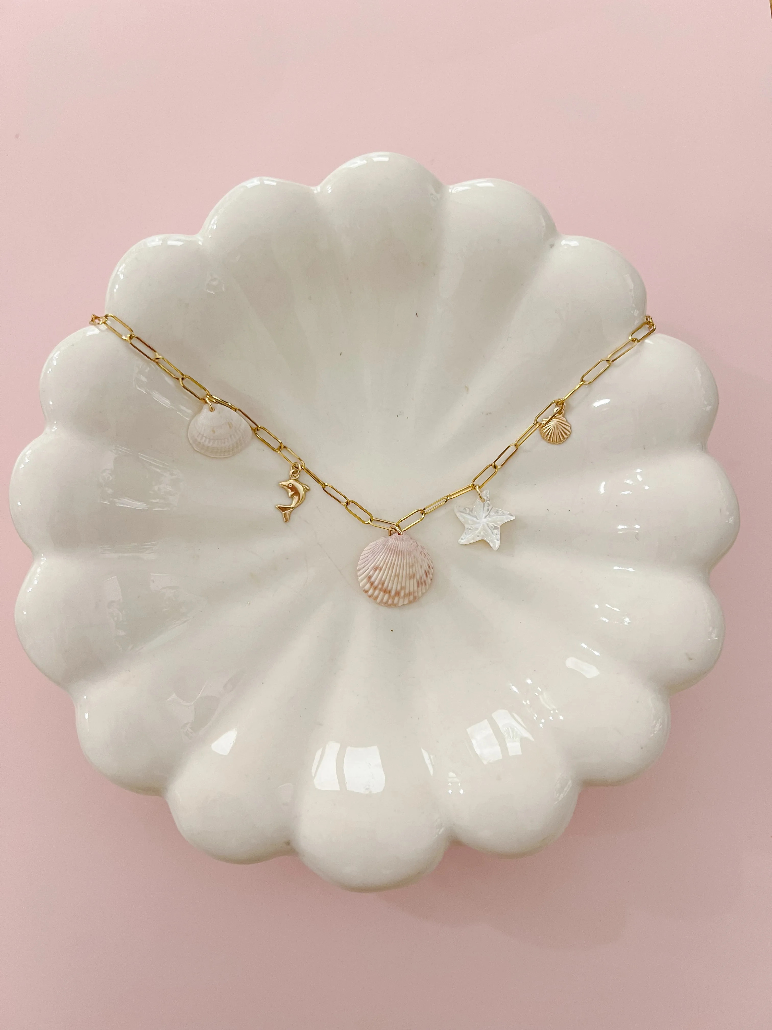 Sugarloaf Key Seashell Charm Necklace sold by Mermaid & Me