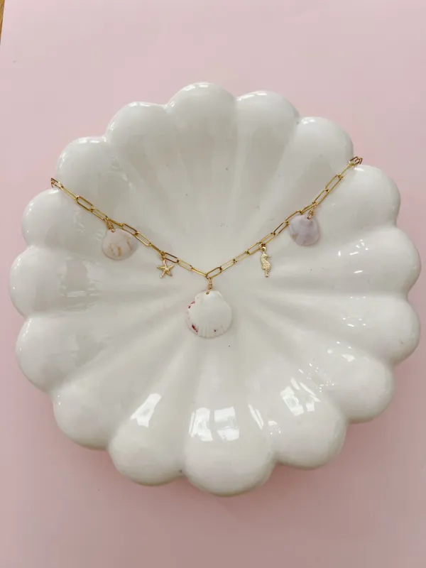 Dunedin Seashell Charm Necklace sold by Mermaid & Me