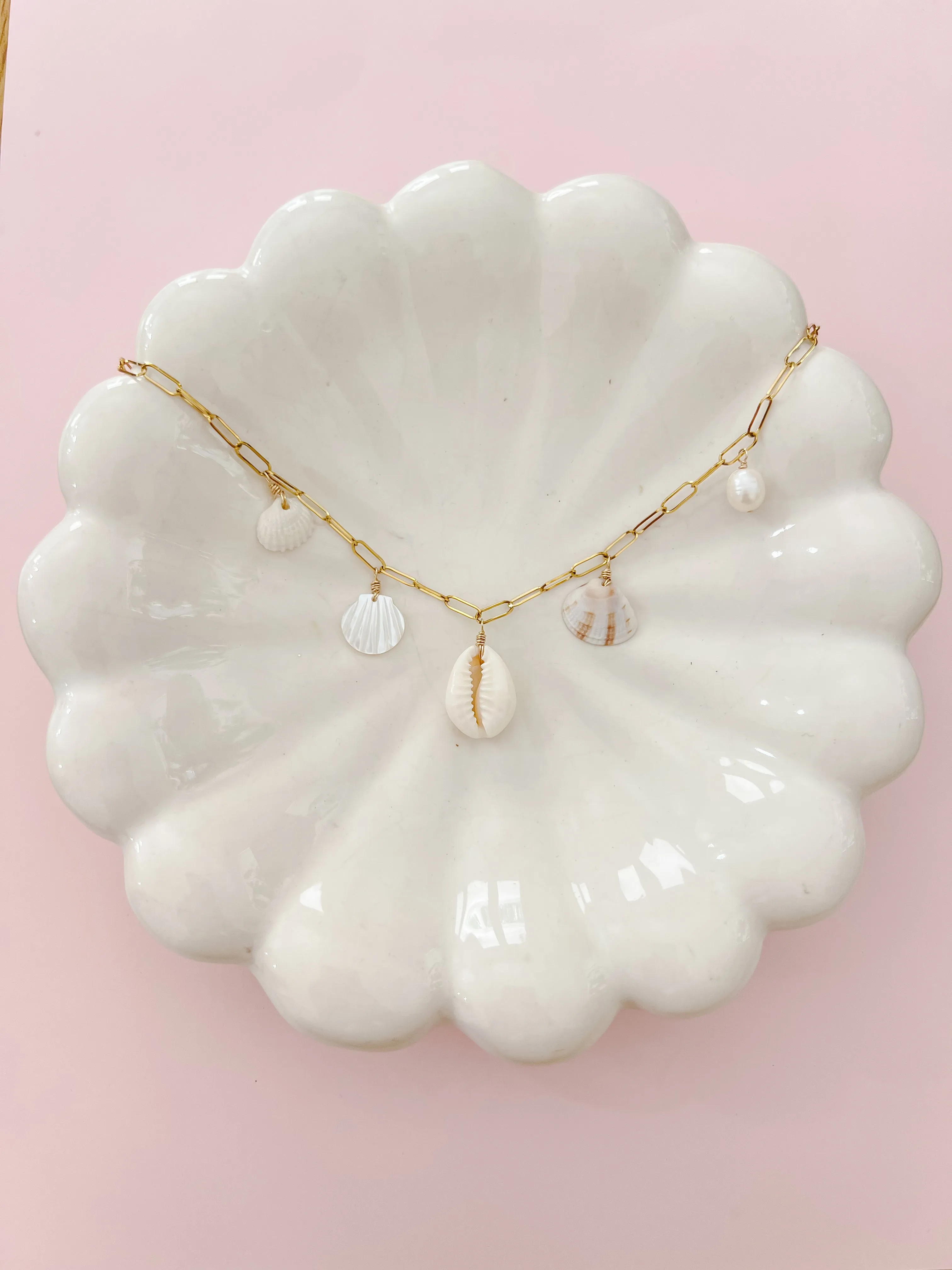 Long Boat Key Seashell Charm sold by Mermaid & Me