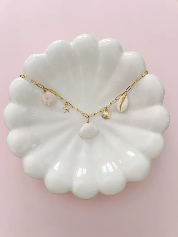 Real Seashell Charm Necklace sold by Mermaid & Me