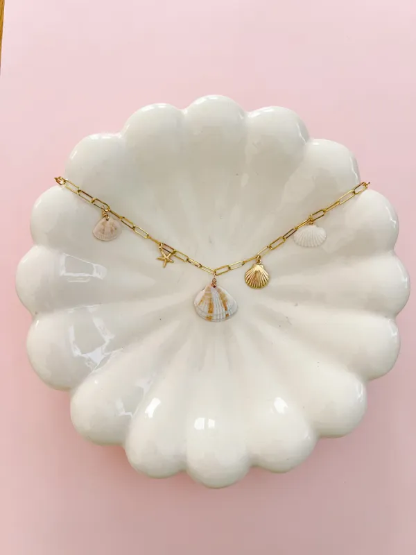 30A Real Seashell Charm Necklace sold by Mermaid & Me