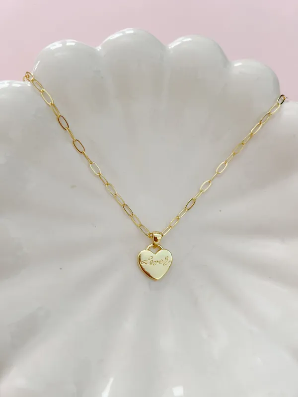 Gold Lover Necklace sold by Mermaid & Me
