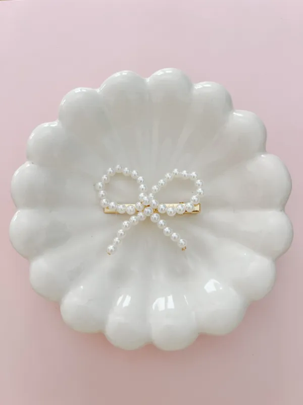 Pearl Bow Clip sold by Mermaid & Me