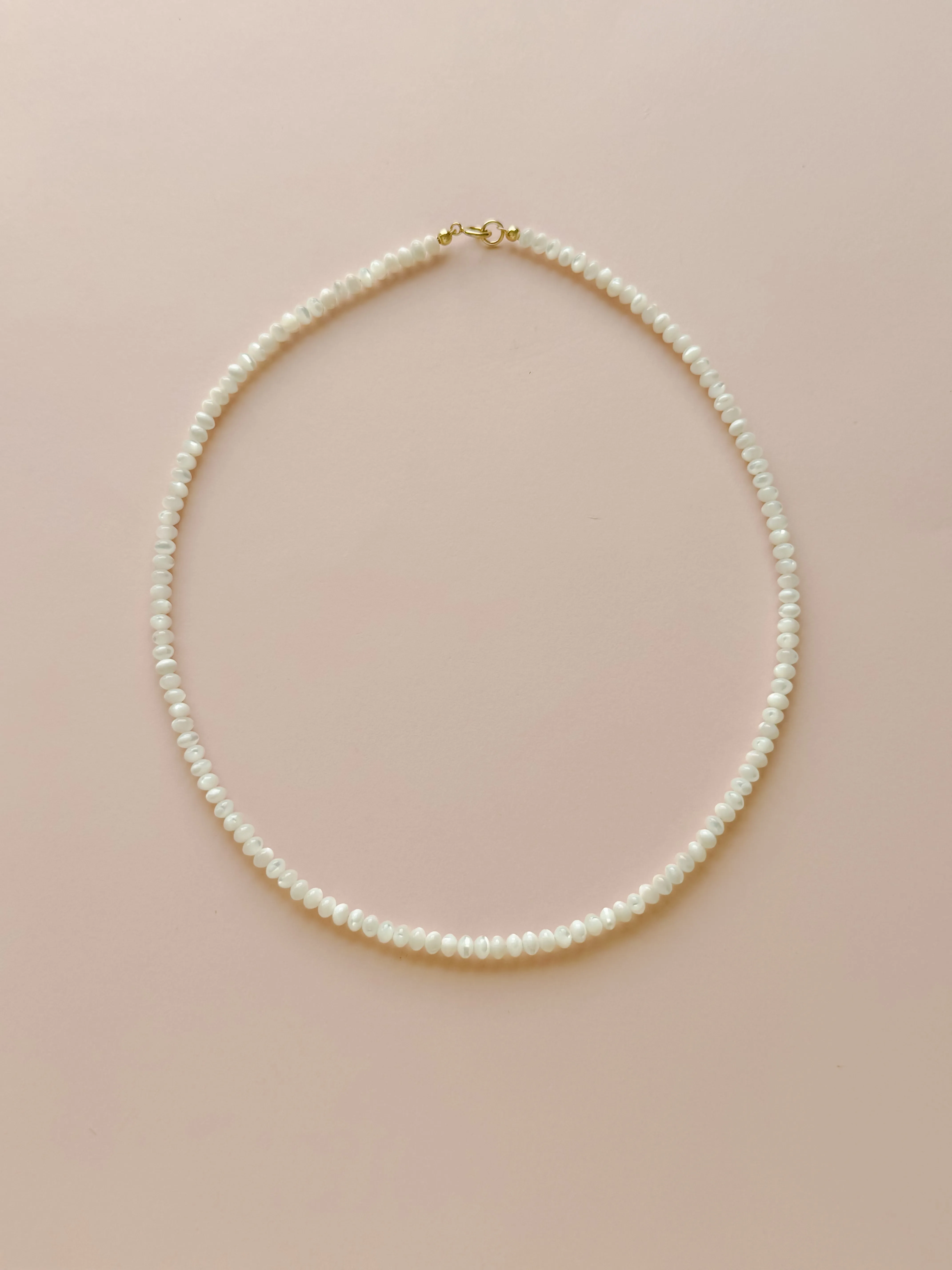 Mother of Pearl Disk Necklace sold by Mermaid & Me product image thumbnail 2