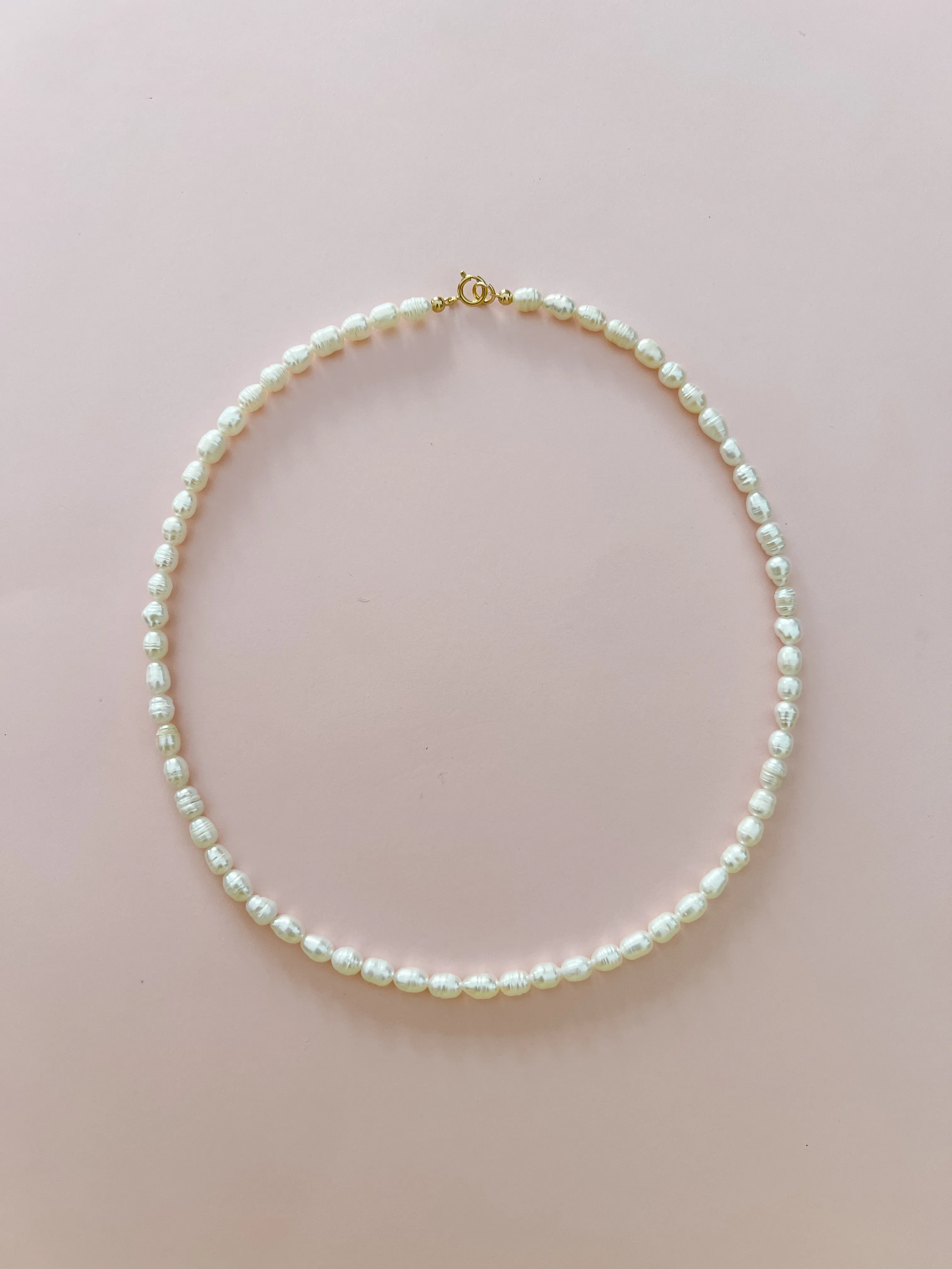 White Freshwater Pearl Necklace sold by Mermaid & Me product image thumbnail 2
