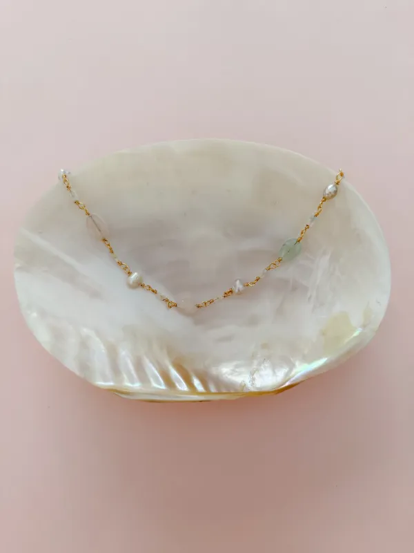 Springtime Beaded Chain Necklace sold by Mermaid & Me