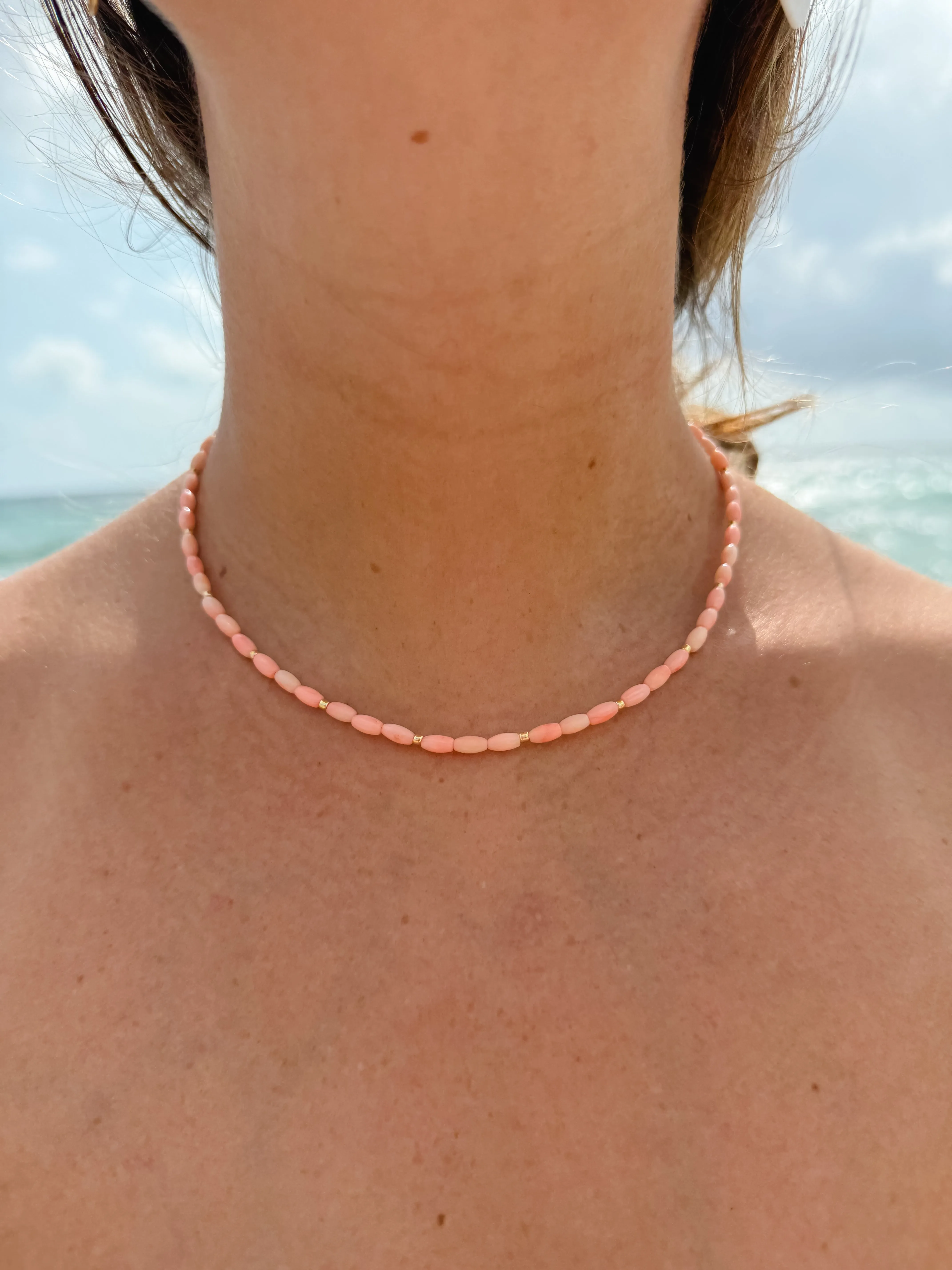 Coral Rice Necklace sold by Mermaid & Me