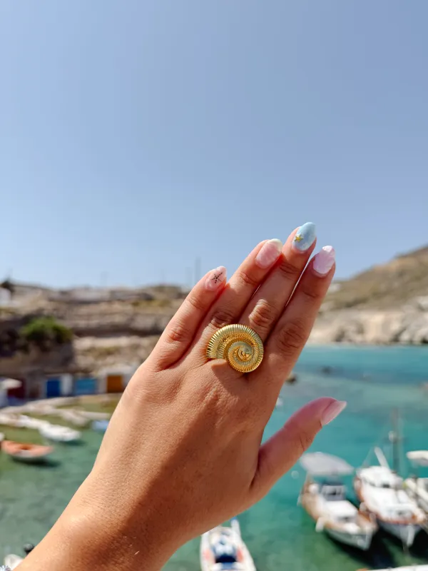 Nautilus Shell Ring sold by Mermaid & Me