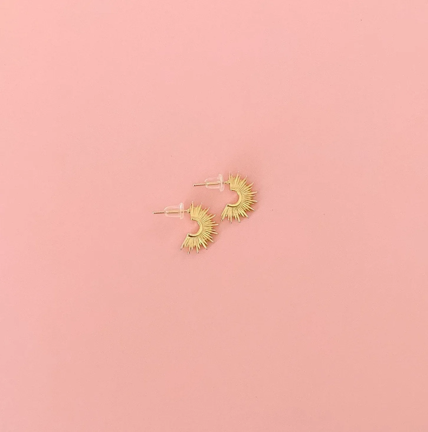 Gold Sunburst Earrings sold by Mermaid & Me