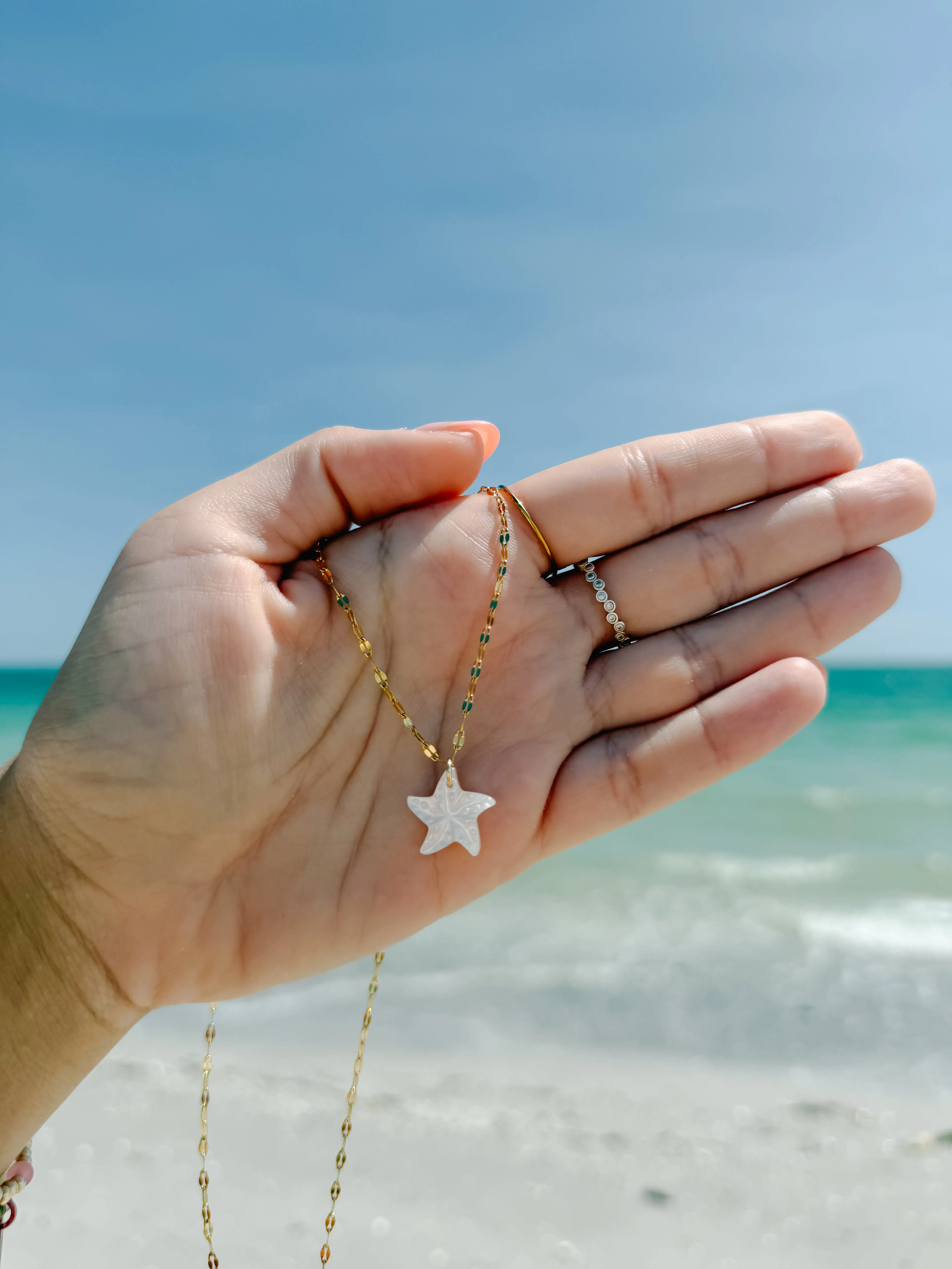 Mother of Pearl Starfish Necklace sold by Mermaid & Me