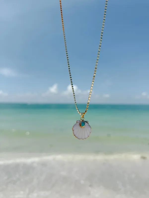 Turquoise Shell Necklace sold by Mermaid & Me
