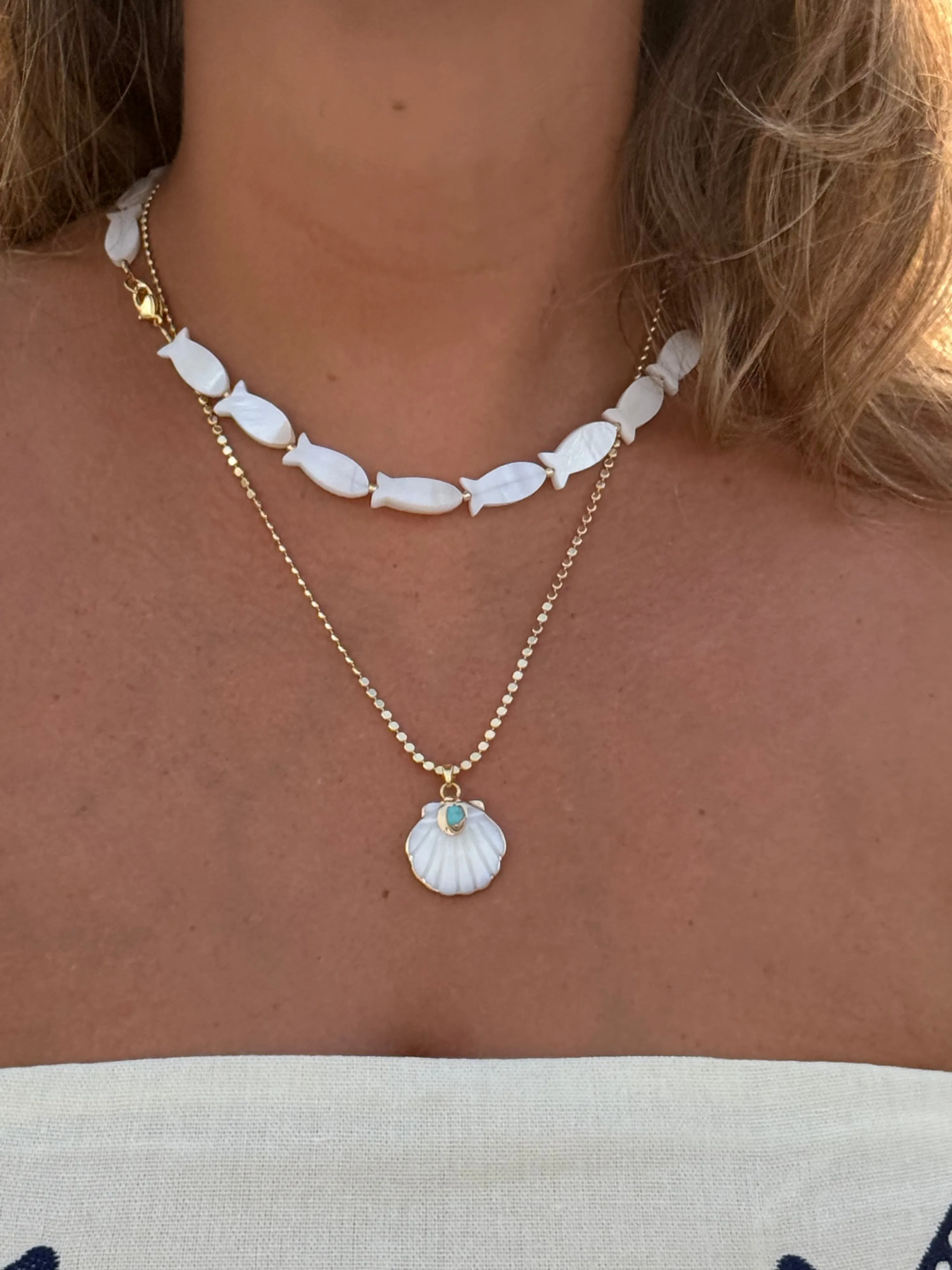 Just Keep Swimming Fish Necklace sold by Mermaid & Me product image thumbnail 2