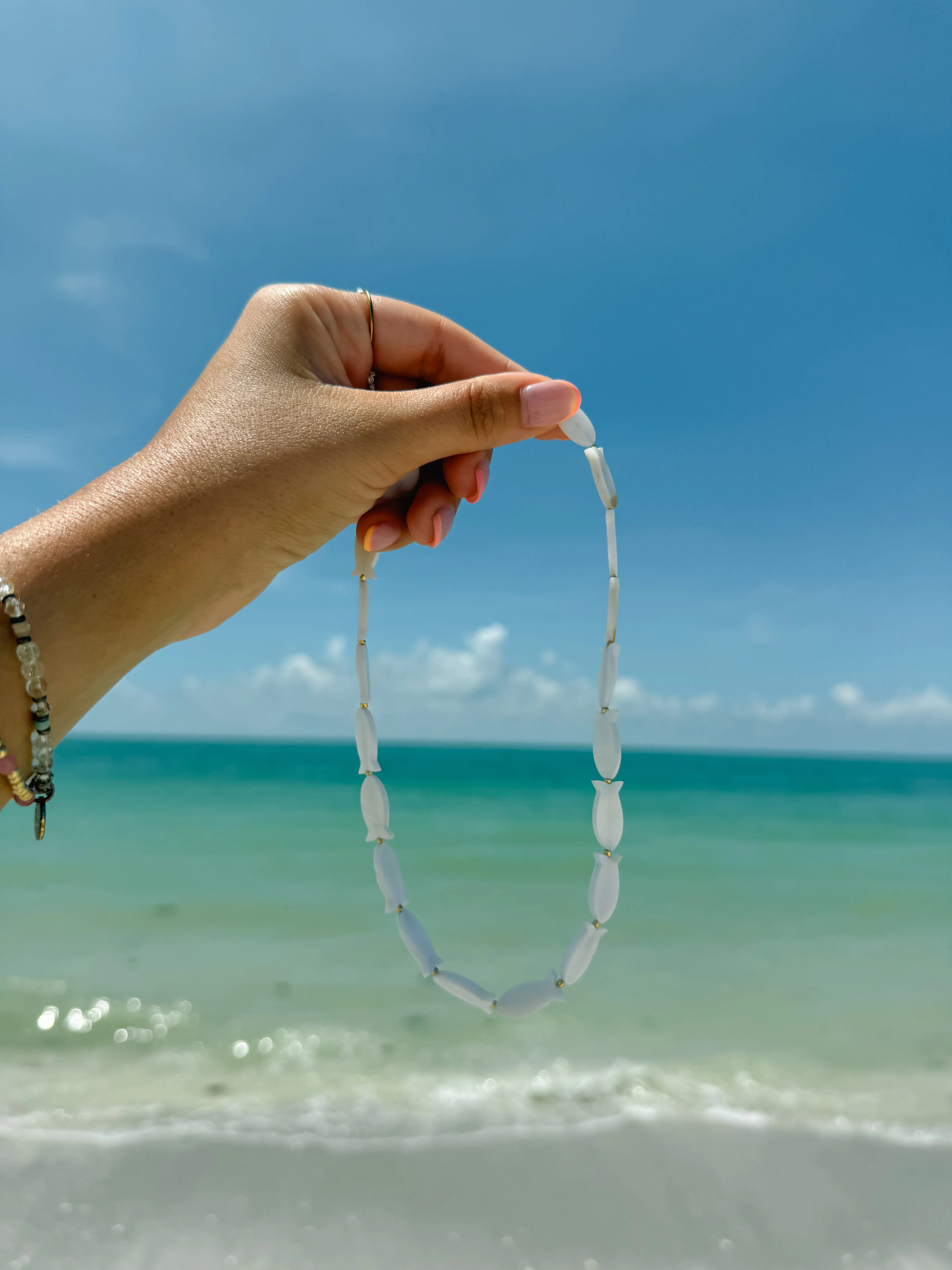 Just Keep Swimming Fish Necklace sold by Mermaid & Me