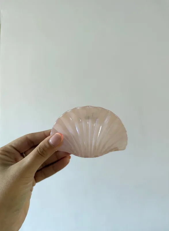 Light Pink Clam Shell Hair Clip sold by Mermaid & Me