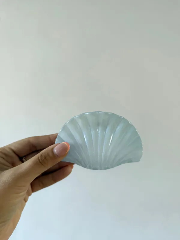 Light Blue Clam Shell Clip sold by Mermaid & Me