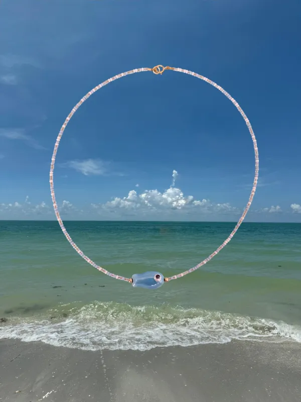 Sky Blue Fish Necklace sold by Mermaid & Me