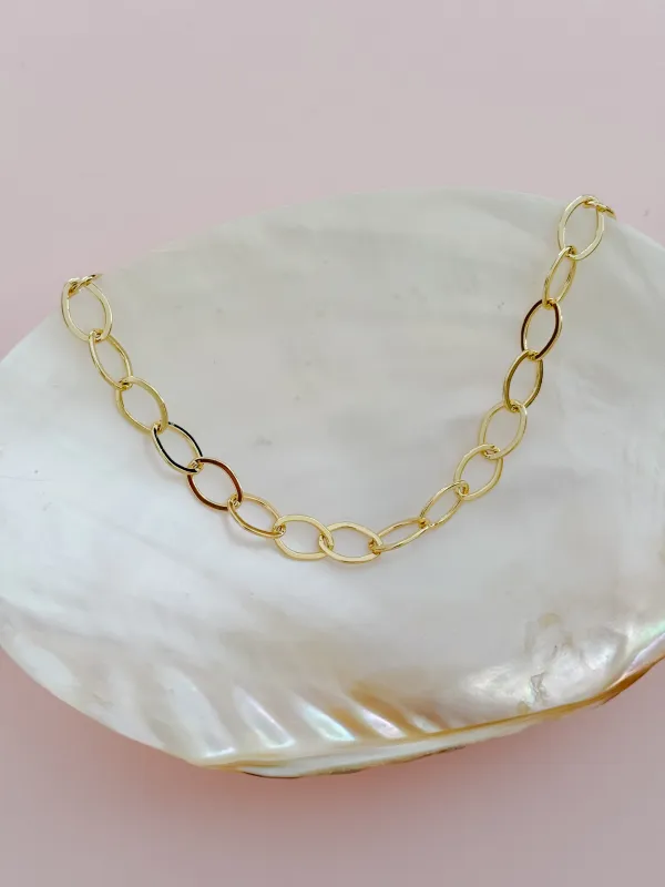 Oval Chain Necklace sold by Mermaid & Me