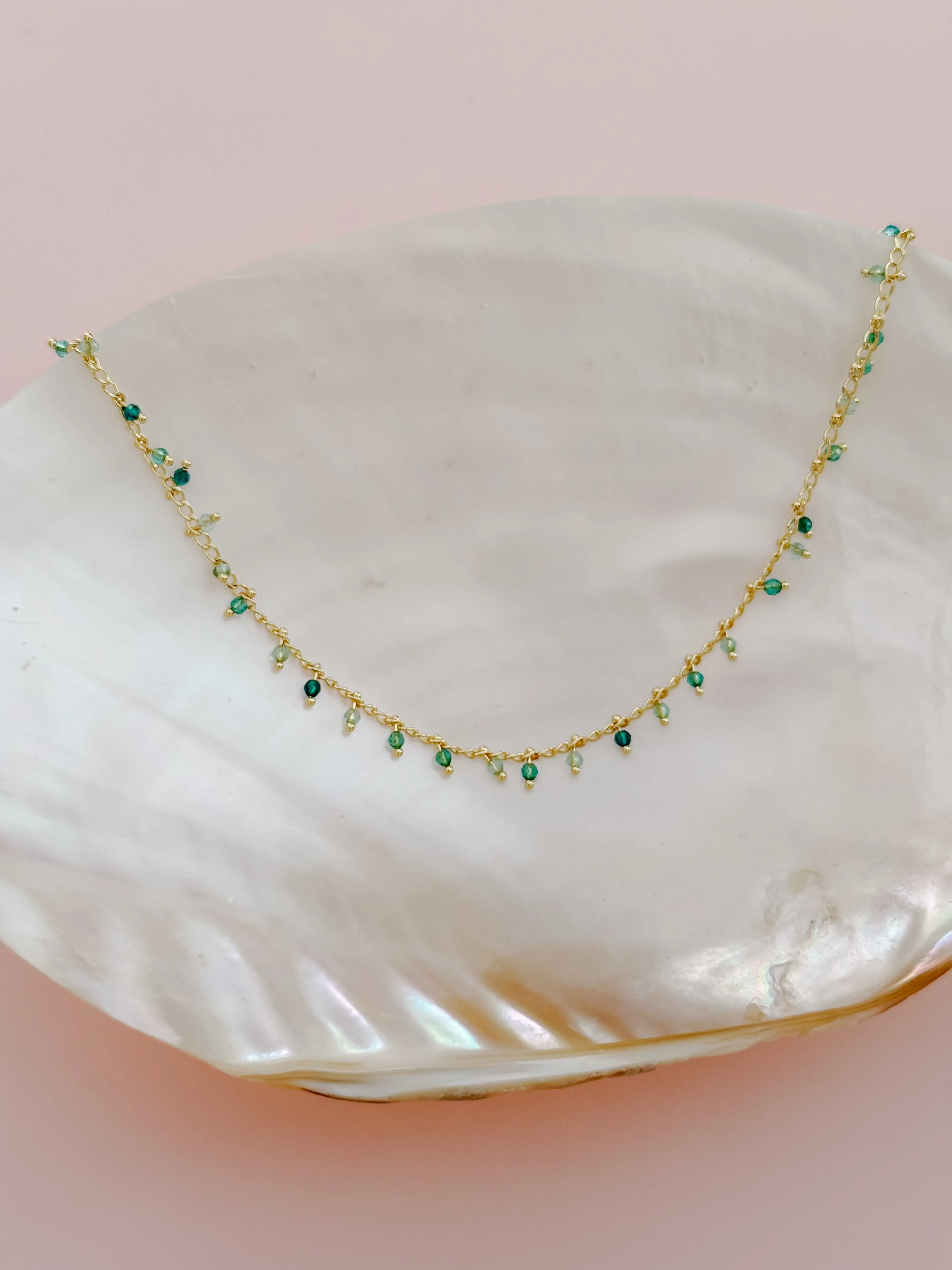 Teal Tides Layering Necklace sold by Mermaid & Me