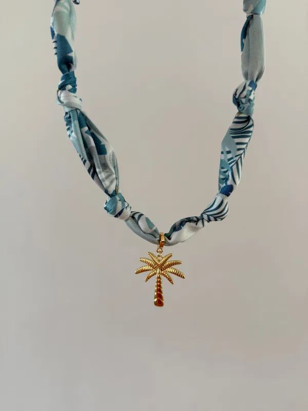 Palm Tree Scarf Necklace sold by Mermaid & Me