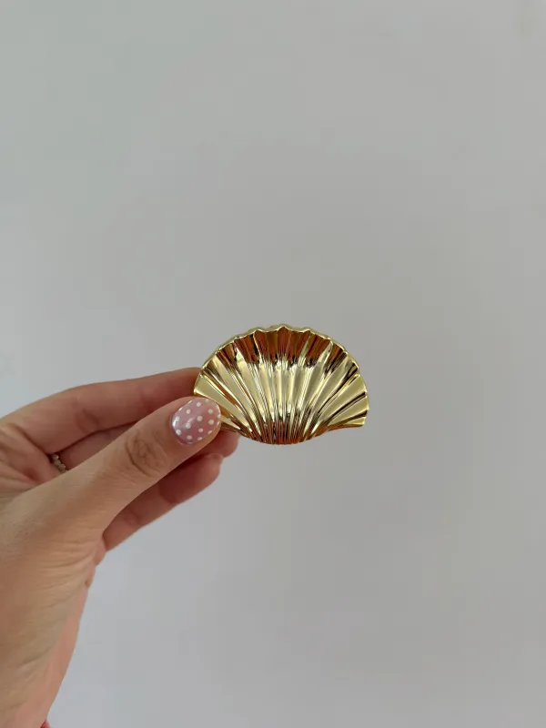 Small Gold Shell Hair Clip sold by Mermaid & Me